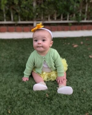 Sabrina Bryan Instagram - Happy St.Patricks Day!! Swipe to see a throw back from last year and how much this little one has grown! #stpattysday #rainbowvibes #wheredidmybabygo 🍀🌈❤️