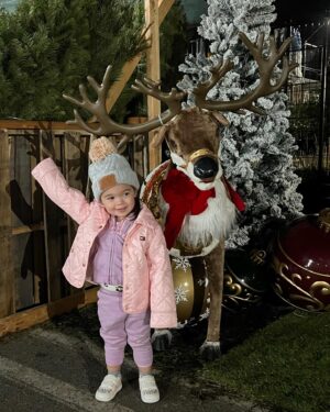 Sabrina Bryan Instagram - My baby girl, my little shadow, my bestie, my everything! I love exploring the world through your eyes…especially at Christmas Time!!