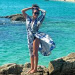 Sabrina Ouazani Instagram - 🩵🌊☀️🪼🍹💙 @by_screa 💙
