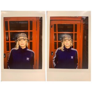 Sacha Parkinson Instagram - Thank you for the clobber @80scasualclassics 🤙🏼💜
•
•
•
@adidasoriginals