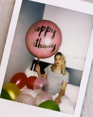 Sacha Parkinson Instagram - I had the most gorgeous birthday! 🎈
Thank you to my beautiful family, boy and friends and to my wonderful new Band Of Gold family. You’ve all spoilt me rotten and treated me like a prin. Ly, x