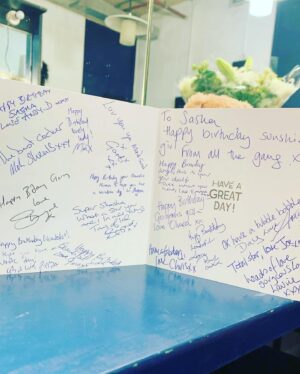 Sacha Parkinson Instagram - I had the most gorgeous birthday! 🎈
Thank you to my beautiful family, boy and friends and to my wonderful new Band Of Gold family. You’ve all spoilt me rotten and treated me like a prin. Ly, x
