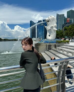 Sachika Nitta Instagram - Nice to meet you, Merlion🦁⛲️