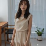 Sachika Nitta Instagram - マット艶な生地がドレープで柔らかく揺れるのが素敵🍃 昨年に続き、今年もPOPUPで売り切れになった人気アイテムです🥟🥟 明日19:30IG LIVE、20:00販売です♡ #VALLAN #VALLAN_2024ss