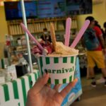 Sachika Nitta Instagram - シンガポールユニバ🎠🎠 ツイードワンピのベージュ選んで良かった☺️ こちらも明日発売日です♡ #VALLAN #VALLAN_2024ss