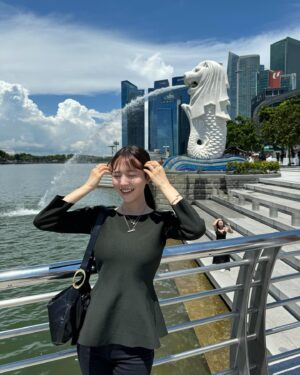 Sachika Nitta Instagram - Nice to meet you, Merlion🦁⛲️
