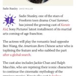 Sadie Stanley Instagram – Grew up watching this franchise- this is v v cool !!✨