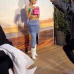 Sahar Golestani Instagram - Thank you @longchamp for having me 💚💖🏕️ last night!