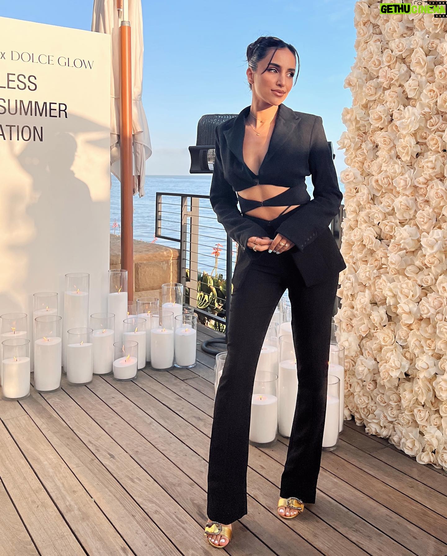 Sahar Golestani Instagram - Amazing night with @dolceglow for their new line with @mileycyrus 🤍🌹