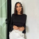 Sahar Golestani Instagram - Little bow peep 🎀🐑. I feel like my hair already grew so much and I want to cut it again 🥲