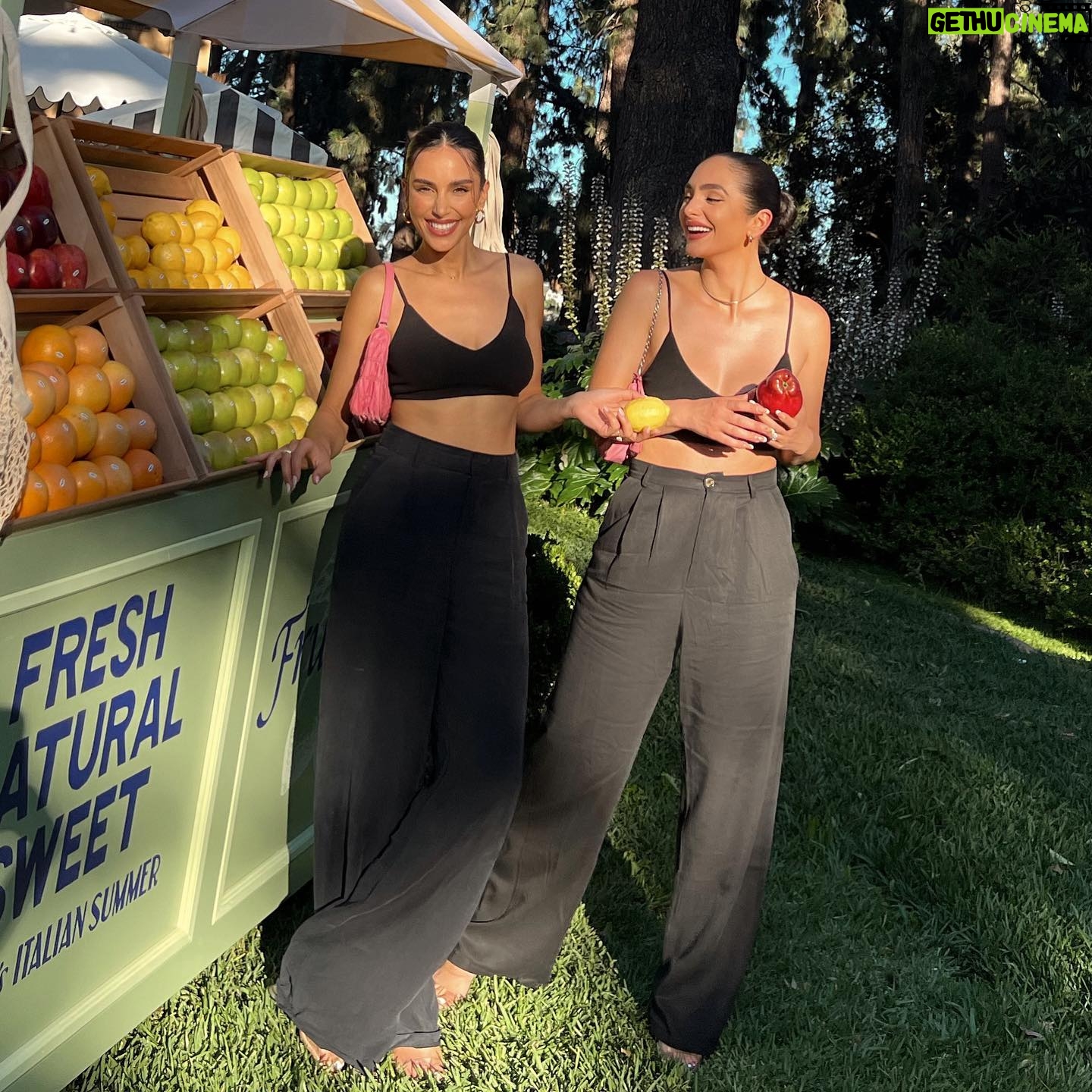 Sahar Golestani Instagram - An Italian summer in LA 🍋😍 twinning w/ @ash_kholm 👯♀️