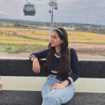 Sahiba Bali Instagram - Crash landed on you 🇰🇵 Dint get a chance to upload this before but Oct’23 we went to the demilitarised zone of North Korea with South. the land that Ive read about, the nation I’ve seen in documentaries, the unknown territory suddenly was in front of me. I cant explain the goosebumps I had when I saw a few locals through a telescope riding a bike deep within the city, the chills I got when I witnessed #DPRK - cant describe the feeling of being in the most shielded country in the world and yet being so far. How can our worlds be so different? #NorthKorea #DMZ