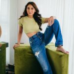 Sahiba Bali Instagram - In case you were looking for a green flag ❇️ Photography: @bharat_rawail Stylist: @bombaebyaisha MUA: @anushkajainn__