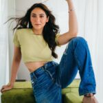 Sahiba Bali Instagram - In case you were looking for a green flag ❇️ Photography: @bharat_rawail Stylist: @bombaebyaisha MUA: @anushkajainn__