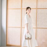 Saito Yuri Instagram - 綺麗めワンピースにはゆるく髪だけ結んだ方が 気合いが入りまくらずだけどきちんとして見えたよ✨ ⁡ 夏のワンピースって涼しさもありながら コーデが一気に決まるから私も私服では 本当に合わせがちだな〜🥰❣️ ⁡ 白いワンピースは可愛いくて顔周りも 明るく見せてくれるから好き♡♡♡ ⁡ _____ ⁡ dress...@noela_official bag...@randa_pic ring...@agu_accessory @higashiyamapr @yoaa.official pierce...@pinkowlbijouofficial sandal...@dianashoespress _____ ⁡ #今日の服 #今日のコーデ #ゆったんコーデ #斉藤優里 #ゆったん