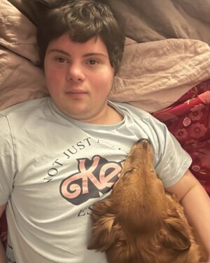 Sally Phillips Instagram - Happy World Down Syndrome Day to my dearest Dude and all my friends with an extra chromosome. Thank you for the lessons and the laughs, all the joy and the wisdom and jokes. My life would be so much less without you and all you bring. You absolutely deserve this day to be celebrated and appreciated. #partyon #assumeican #wcat @downs_syndrome_association @wcatcharity_official @PADS