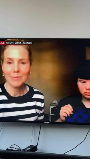 Sally Phillips Instagram - Bouncegate. Talking about Olly not being allowed to bounce without a medical letter (new one for each visit) at Oxygen Freejump Acton because he has Down Syndrome. Olly a bit worse for wear after cider at his friend Max’s 21st! @samsletterbox1