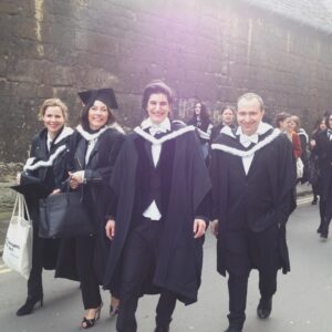 Sally Phillips Instagram - I’m excited to be heading back to college on Monday to speak at my former university. The student-run Oxford Biological Society have invited me to talk about how sexist bias has shaped evolutionary biology, leaving the female of the species marginalised and misunderstood. The students tell me they are still being taught androcentric paradigms and are keen to hear fresh perspectives. It will be a bitter sweet trip down memory lane for me. These pictures were taken 10 years ago when I finally graduated and picked up my Masters alongside my fellow former students and New College ‘family’ - the brilliant @sallysmack , @damien.timmer and the irreplaceable @searchjess . Oxford provided me with an incredible eduction, but even more amazing friendships. I just wish we were all able to be together on Monday 🖤 but I know Jess will be with me in spirit - as proud as I am to be spouting feminist truths at Oxford. Come join me at 7pm at Merton College. The event is open to members of the public as well as students. I will be signing copies of B*TCH afterwards. Tickets are FREE. Link to sign up in my Linktree in my IG bio.
