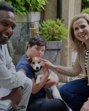 Sally Phillips Instagram - Mind blown, face and heart sore from wonderful time at @borrishouse #borrisfestivalofwritingandideas. So grateful to #letthelightin @sissaylemn for suggesting to the programmers that Ol be given a platform alongside him and so proud of Ol that he held the stage and did not disappoint #disco #notadryeyeintheroom . Such a delight for me to get to talk to and hear from @afuahirsch @katherine.rundell @anniemacmanus @yevagabonds @misspunnypennie @cerys6music @simonarmitage_official #elizabethstrout , great friend of the late great #irreplaceablejesssearch @maryrobinson, #isobelhilton, @jonronson (always👌) and see how a proper interview is done @alexclarkpresents . Thanks for having us, Borris, thanks for Ol’s pizza, falafels & brownies and shoutout to CHARLIE and Wanda from the man himself.