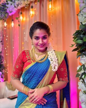 Salma Arun Instagram - Costume blouse from @faamysfashions
Costume sarees from @sri_priya_0511
