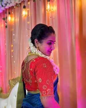 Salma Arun Instagram - Costume blouse from @faamysfashions
Costume sarees from @sri_priya_0511