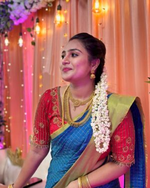 Salma Arun Instagram - Costume blouse from @faamysfashions
Costume sarees from @sri_priya_0511