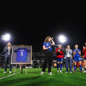 Sam Mewis Instagram - All the emotions from Sam during her speech as the Courage honor her legendary career tonight 🥹