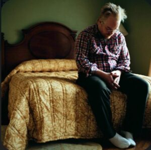 Sam Taylor-Johnson Instagram - I took this picture of Philip Seymour Hoffman at The Chelsea hotel. I just drove past it and it reminded me of that time and how incredibly brilliant he was.