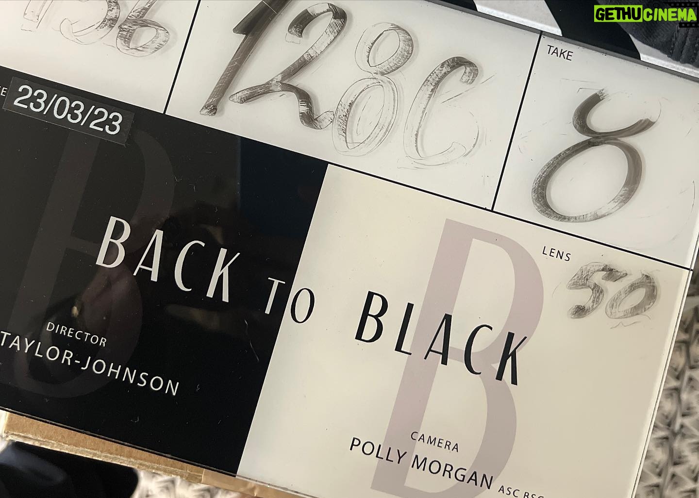 Sam Taylor-Johnson Instagram - It’s taken me a while to land back into life and realize what we collectively went through making our movie Back to Black. It’s a collaborative experience and I’m grateful to all and everyone one of you who came on board. I’m off into the quiet darkness of the edit room for the months to come. Looking forward to sharing the alchemy. 💫 @backtoblackfilm @marisaabela_ #jackoconnell @pollymorgan @pc_williams and @ everyone who’s handle I don’t know!