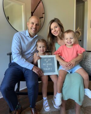 Samantha Droke Instagram - Here we go!! 🍎 We’re officially in pre-school … 😭