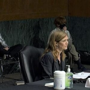 Samantha Power Instagram - A few pics from yesterday’s @usaid confirmation hearing. The usual toggle between getting a morale boost from Rían, being questioned on national security & development, and tucking in Declan’s shirt!