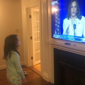 Samantha Power Instagram - “Dream with ambition...and know we will applaud you every step of the way.” 
— #KamalaHarrisVP 

“She’s talking about me!” 
— Rian Power, age 8