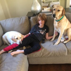 Samantha Power Instagram - A boy and his dogs at peace. #theeducationofanidealist. @crsunstein