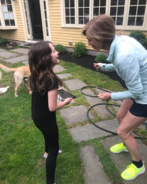 Samantha Power Instagram - Rian (7) came outside this afternoon with the iPad blaring Garth Brooks’ “Friends in Low Places,” which I didn’t know she knew. She joyfully danced as she shouted out the grown-up lyrics: “I've got friends in low places
Where the whiskey drowns
And the beer chases my blues away
And I'll be okay
I'm not big on social graces
Think I'll slip on down to the oasis
Oh, I've got friends in low places...” The only thing left to do was to join her...