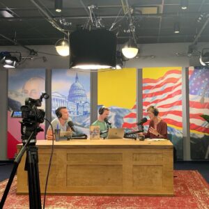 Samantha Power Instagram - So much fun being @crookedmedia today. It can sometimes feel hard to laugh, but never with these guys...