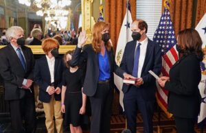 Samantha Power Instagram - Incredible honor to be sworn-in by @VP today.