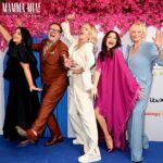 Samantha Barks Instagram - Honey, honey, the #MammaMiaDream press launch THRILLED us! 🌺 📸 Shutterstock Editorial #shutterstocknow