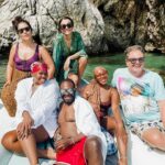 Samantha Barks Instagram - The most wonderful day on the ocean with the most glorious people!! I am going to miss getting to work with these absolute legends everyday 😢 making the most of our last few days in Greece 💙🐚