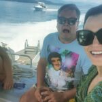 Samantha Barks Instagram - The most wonderful day on the ocean with the most glorious people!! I am going to miss getting to work with these absolute legends everyday 😢 making the most of our last few days in Greece 💙🐚