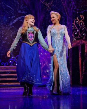 Samantha Barks Instagram - Tonight is my last show with the amazing @_emlane_ ❤️ Watching her step in to this role and sharing the stage with her every day has been an absolute pleasure. Her love for this role lights up the stage every night, and off stage that joy radiates throughout the building. She is wise beyond her years and sometimes it’s easy for me to forget how young she is because of the powerhouse leading lady she has already become. Many young people I meet in the industry look up to her and are inspired by her journey in Frozen and nothing makes me happier to hear. Her professionalism, dedication, work ethic and the absolute joy-that-is-her, is inspiring. While I will undoubtedly be upset today knowing it’s our last show together, I am really trying to focus on  soaking up every last moment with her. I am so proud of her in every way and nothing makes me happier than seeing the exciting things already happening in her career! Love you Em⭐️✨🌟

📸 - @xo_lou_xo 
📸 - @miagaywood