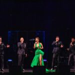 Samantha Barks Instagram - ACT 2 💚 I was so honoured to be joined by such incredible talent up on that stage!! The one and only @orfeh that was the BEST reunion and to have her up on the drury lane was truly an honour❤️ @bradleyjaden we have wanted to sing together for such a long time and finally we made it happen, and it was soooo worth the wait, you are a STAR ⭐️ @the_overtones I have been such a fan for ‘the longest time’ and it was a real pinch me moment to sing with you guys, thank you so much!! A massive thank you to @brauhala for letting me sing your ‘into the unknown/show yourself’ mash up, it was a real highlight for me 🙏🎶 Thank you to @michaelbradleymusic for your genius, I could not have done it with you you! @thanks to @westway.music for making it all happen!! ❤️ 📸 @danny_with_a_camera Gown @celiakritharioti Styling @karl_willett Assistant @adelepentland Alterations @carolinajobb Make up @alexreadermakeup Hair @iamjamesjohnson