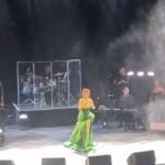 Samantha Barks Instagram - ACT 2 💚 I was so honoured to be joined by such incredible talent up on that stage!! The one and only @orfeh that was the BEST reunion and to have her up on the drury lane was truly an honour❤️ @bradleyjaden we have wanted to sing together for such a long time and finally we made it happen, and it was soooo worth the wait, you are a STAR ⭐️ @the_overtones I have been such a fan for ‘the longest time’ and it was a real pinch me moment to sing with you guys, thank you so much!! A massive thank you to @brauhala for letting me sing your ‘into the unknown/show yourself’ mash up, it was a real highlight for me 🙏🎶 Thank you to @michaelbradleymusic for your genius, I could not have done it with you you! @thanks to @westway.music for making it all happen!! ❤️ 📸 @danny_with_a_camera Gown @celiakritharioti Styling @karl_willett Assistant @adelepentland Alterations @carolinajobb Make up @alexreadermakeup Hair @iamjamesjohnson