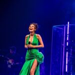 Samantha Barks Instagram - ACT 2 💚 I was so honoured to be joined by such incredible talent up on that stage!! The one and only @orfeh that was the BEST reunion and to have her up on the drury lane was truly an honour❤️ @bradleyjaden we have wanted to sing together for such a long time and finally we made it happen, and it was soooo worth the wait, you are a STAR ⭐️ @the_overtones I have been such a fan for ‘the longest time’ and it was a real pinch me moment to sing with you guys, thank you so much!! A massive thank you to @brauhala for letting me sing your ‘into the unknown/show yourself’ mash up, it was a real highlight for me 🙏🎶 Thank you to @michaelbradleymusic for your genius, I could not have done it with you you! @thanks to @westway.music for making it all happen!! ❤️ 📸 @danny_with_a_camera Gown @celiakritharioti Styling @karl_willett Assistant @adelepentland Alterations @carolinajobb Make up @alexreadermakeup Hair @iamjamesjohnson