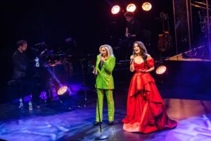 Samantha Barks Instagram - ACT 1 💃🏻 
Only just recovering emotionally from Tuesday night!! To everyone who came, thank you all for making the evening so special!! The Theatre Royal Drury Lane feels like my second home so words can’t describe how magical it felt to be able to bring my own show to that stage! ❤️ Thank you @danny_with_a_camera for these amazing pictures!! 📸 @orfeh @bradleyjaden @westway.music thank you

Make up @alexreadermakeup 
Hair @iamjamesjohnson 
Gown @drenushaxharra
Styling @karl_willett
Assistant @adelepentland
