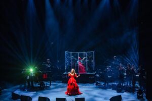 Samantha Barks Instagram - ACT 1 💃🏻 
Only just recovering emotionally from Tuesday night!! To everyone who came, thank you all for making the evening so special!! The Theatre Royal Drury Lane feels like my second home so words can’t describe how magical it felt to be able to bring my own show to that stage! ❤️ Thank you @danny_with_a_camera for these amazing pictures!! 📸 @orfeh @bradleyjaden @westway.music thank you

Make up @alexreadermakeup 
Hair @iamjamesjohnson 
Gown @drenushaxharra
Styling @karl_willett
Assistant @adelepentland