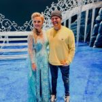 Samantha Barks Instagram - Thank you for visiting Arendelle @michaelbuble 💙It was an honour to meet you!! ❄️