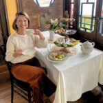 Samantha Brown Instagram - National Tea Day is coming up this Sunday, April 21st! We’ve been to a few afternoon teas for Places to Love. Can you guess which episodes each of the photos above are from? And if you want to treat yourself to some afternoon tea to celebrate the day, tap my username @samanthabrowntravels and click the LINK in bio for some of my favorite places around the world. #samanthabrown #placestolove #afternoontea #nationalteaday