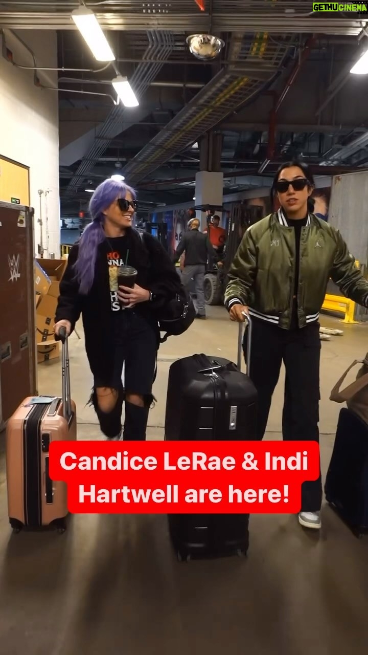 Samantha De Martin Instagram - @candicelerae and @indihartwell have arrived for tonight’s SOLD OUT #WWERaw!