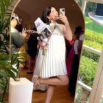 Samantha Fekete Instagram - An everlasting love with @abercrombie 🤍✨🥂 I absolutely adored this event exploring all of @abercrombie ‘s new looks perfect for spring and for wedding season! 🌷🪻🌸 thank you for having me! #theweddingshop #abercrombie #weddingseason