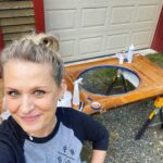 Samantha Smith Instagram – I’m about to refinish this here door and make the window a mirror. What’re your exciting Friday night plans? #HouseCrafting 😍
